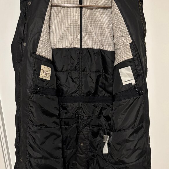 J Lindeberg Black British Millerain Waxed Cotton Field Jacket - Medium (Barbour) - Picture 11 of 13